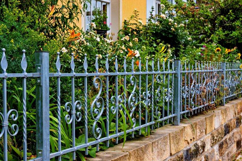 Decorative Fence with Design Elements