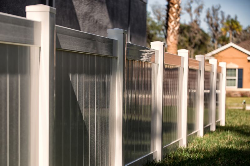 Tan Pvc Fence Installation